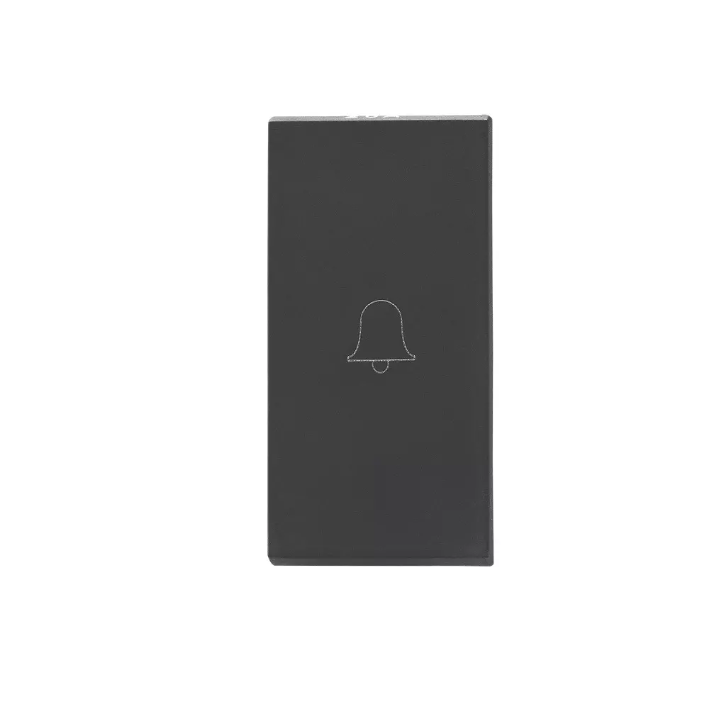 Legrand Bell Push Allzy 6 Amp 1 Way 1 Module Matt Black, 6812 09 (Pack of 20 Pcs)