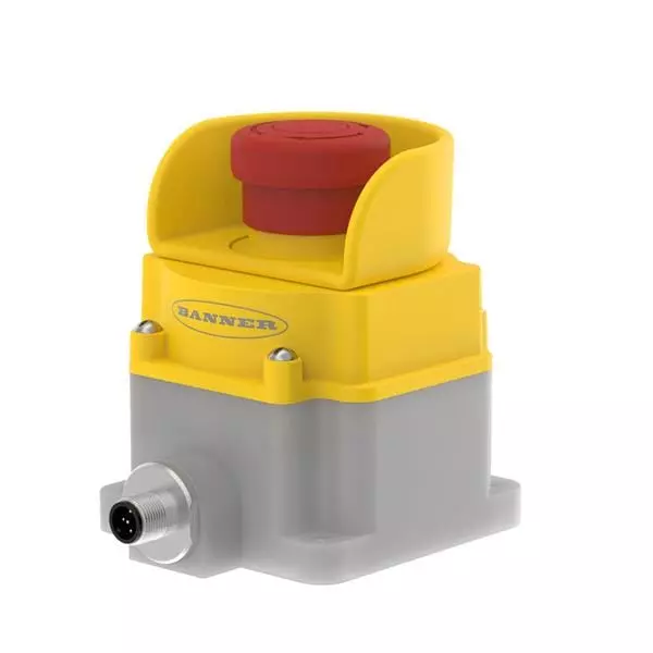 BANNER ENGINEERING Emergency Stop Pushbutton Switch DPST, SSA-EB1PLXR-02ECQ5B