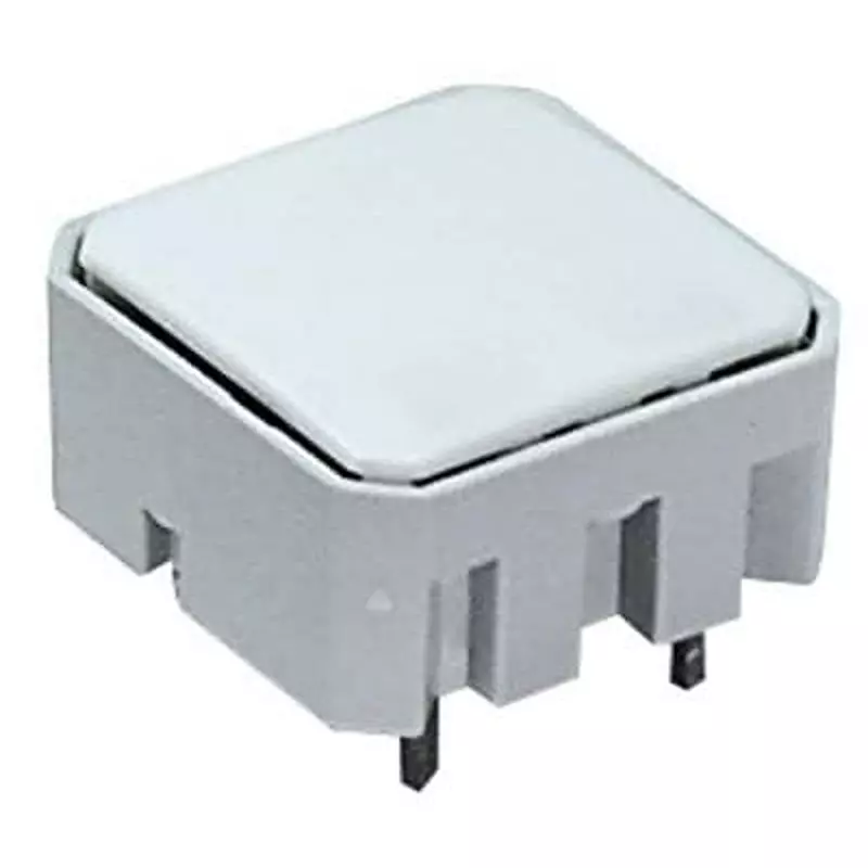 RAFI Tactile Switch Non-Illuminated Solder Pin Termination 100 mA Square Actuator 42 V DC, 1.16.000.991/0000
