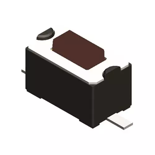 Diptronics Tactile Switch Non-Illuminated Gull Wing Lead Termination 50 mA Rectangular Actuator 12 V DC, DTSMF-32N-V-T/R