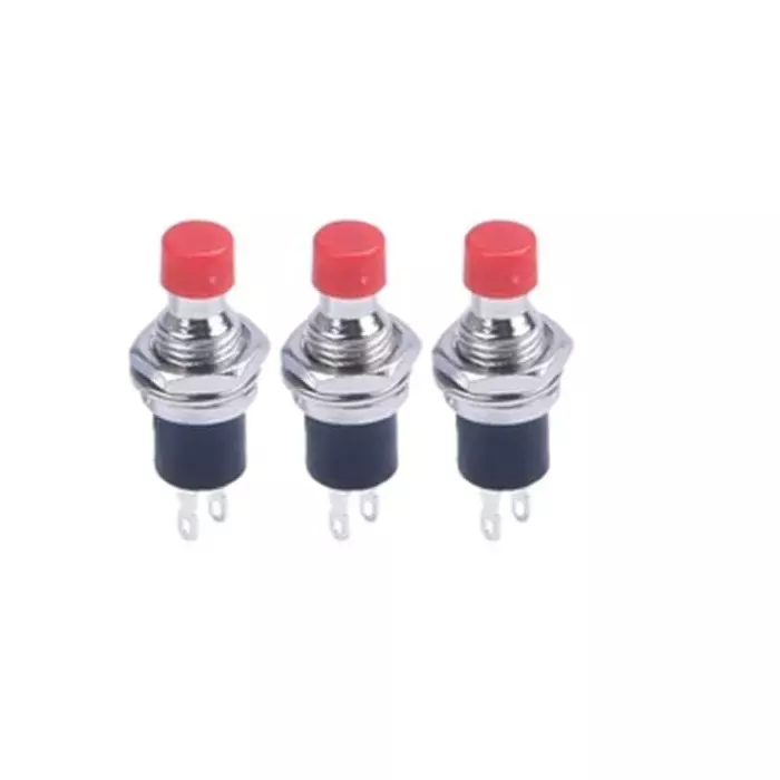 GENERIC Mini SPST Momentary Push Button Switch Normally Open Contact 1.5 A Current, RC065-8 (Pack of 3 Pcs)