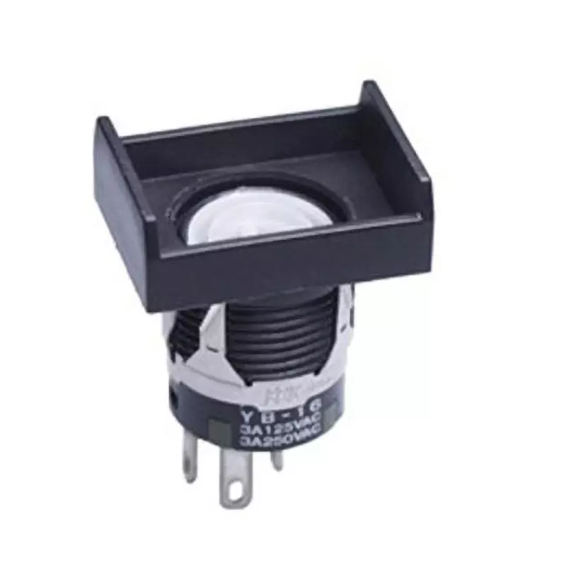 NKK SWITCHES Illuminated Push Button Switch Solder Terminal Single Pole Double Throw YB-16NKS1