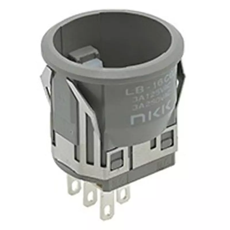 NKK SWITCHES Illuminated Push Button Switch Solder Terminal Single Pole Double Throw LB-16CGS1