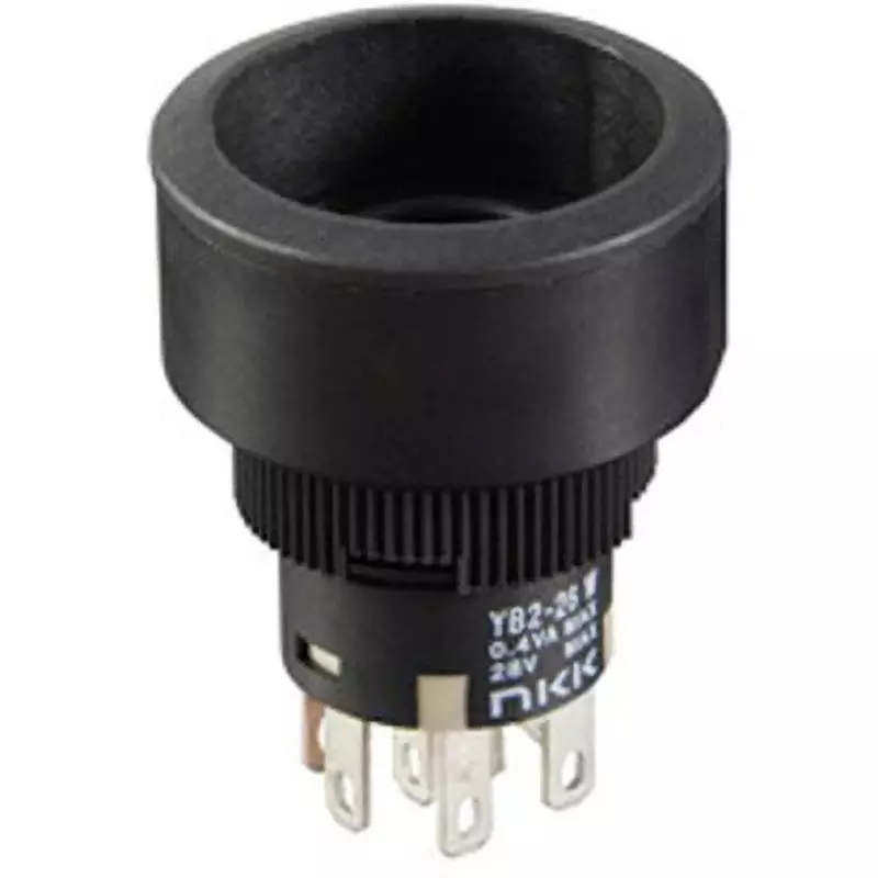 NKK SWITCHES Illuminated Push Button Switch Solder Terminal 2-Pole Double Throw YB2-26CWCKG4