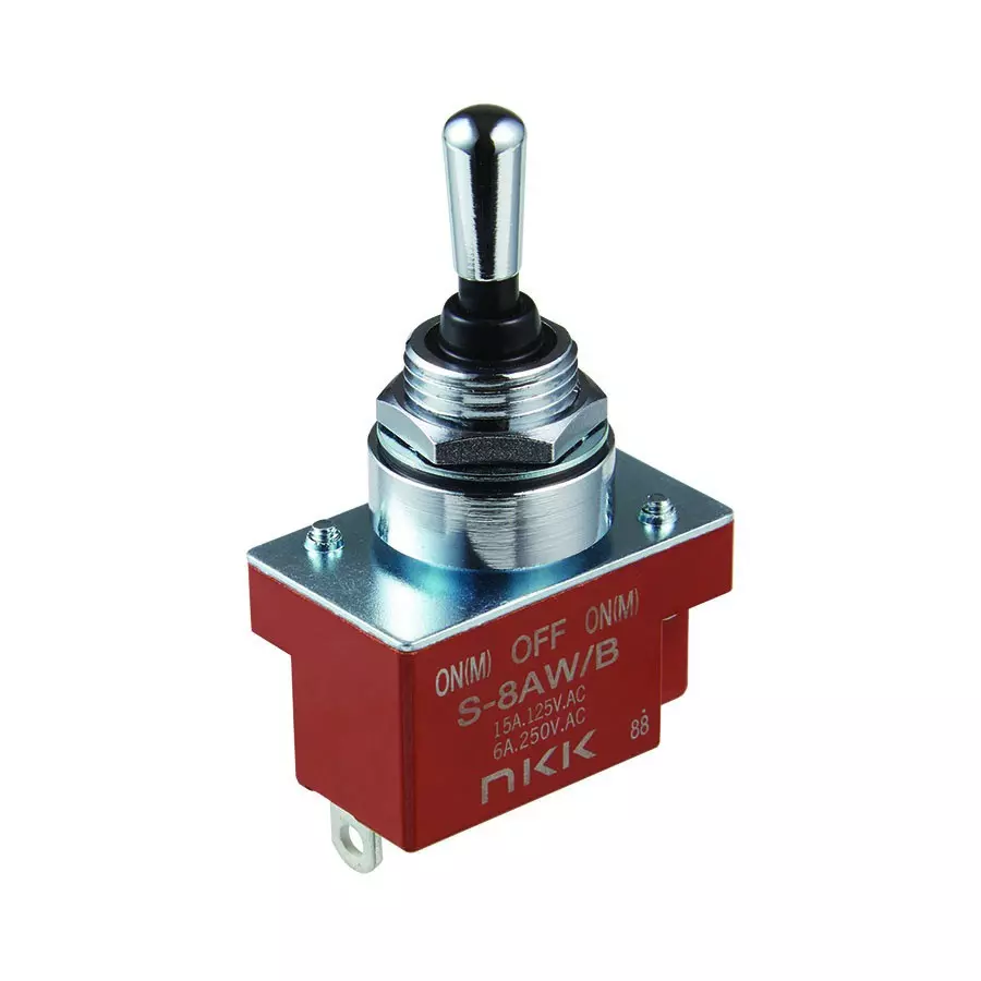 NKK SWITCHES Toggle Switch Solder Terminal Single Pole Double Throw S-8AW/B