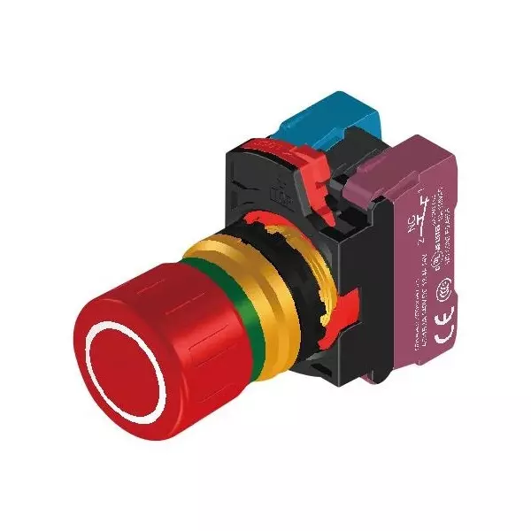 MULTICOMP PRO E-Stop Sw SPST-NC Configuration IP30, IP66 IP Rating Quick Connect Terminals, MP-AP2E-P3E01R