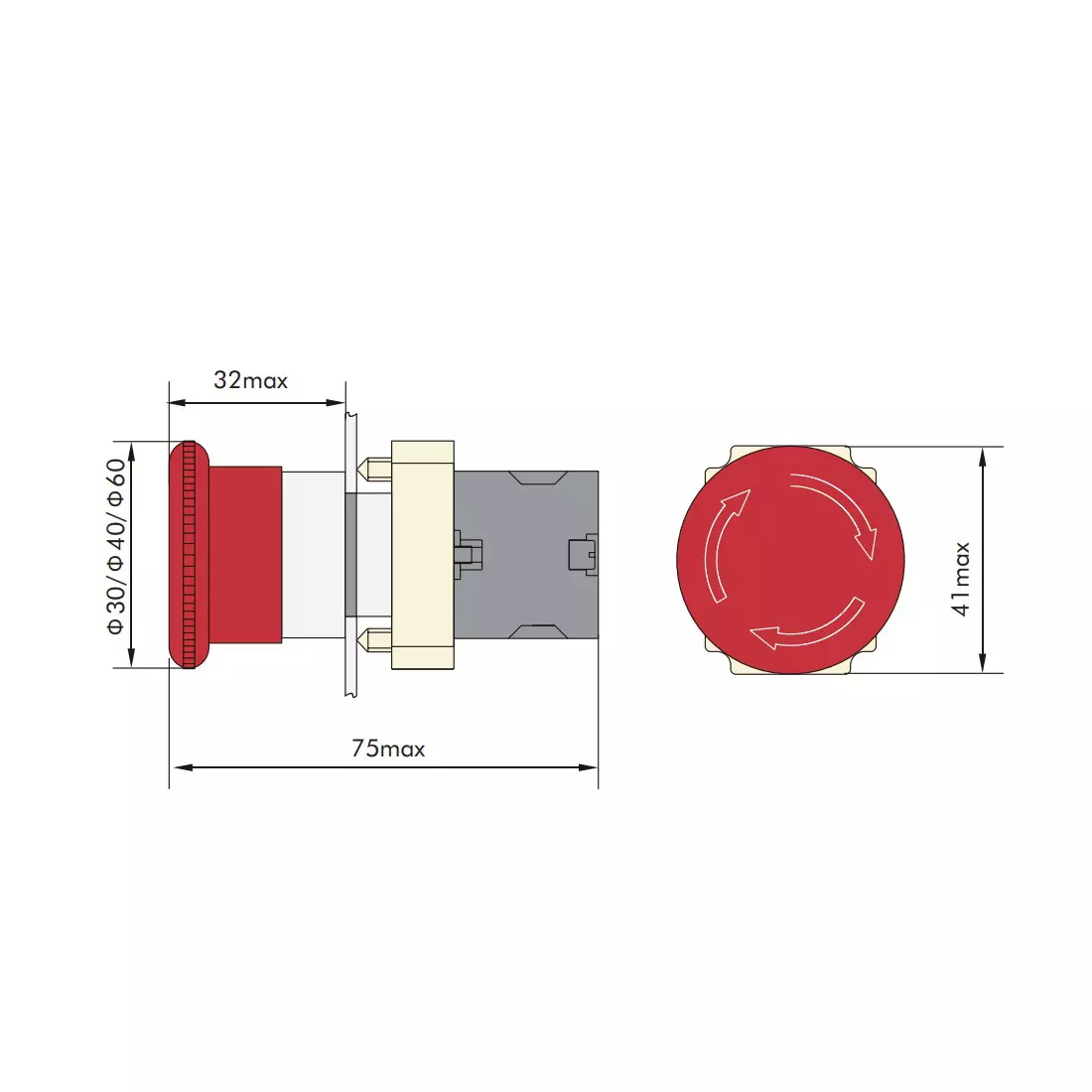 chint-np2-mushroom-pushbutton-latching-turn-to-release-1no1nc-contact-40-mm-dia-ip40-redcolor-574016