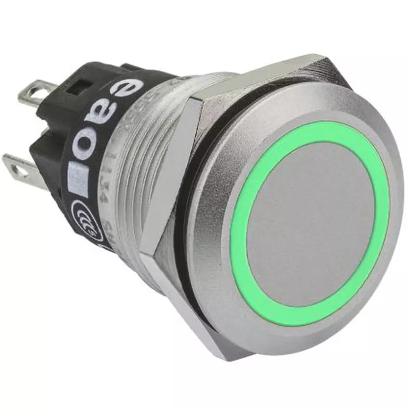 EAO Pushbutton Switch 24 V Rated Voltage 1 Amp @24 V DC Contact Current Rating, 82-5551.1134
