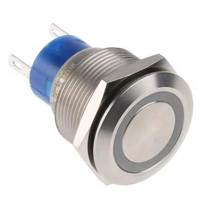 Buy RS PRO Illuminated Push Button Switch Latching 22.2 mm Cutout SPDT ...
