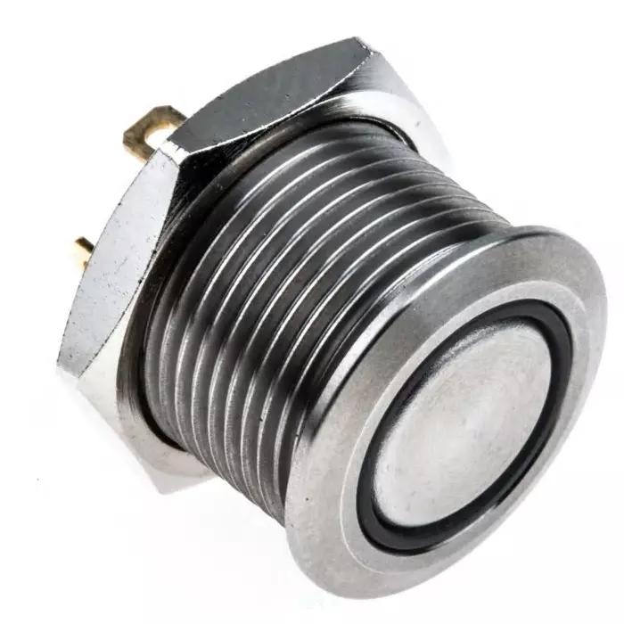 RS PRO Illuminated Push Button Switch Momentary 16 mm SPST Yellow LED 36 V DC, 1759226