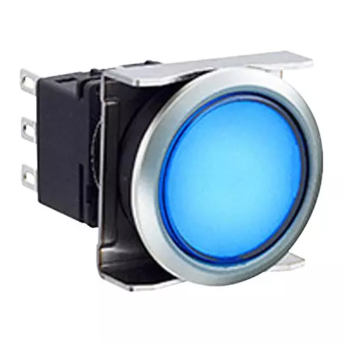 IDEC Flash Silhouette LBW Series Illuminated Push Button Switch Round, LBW6ML-A1T54S
