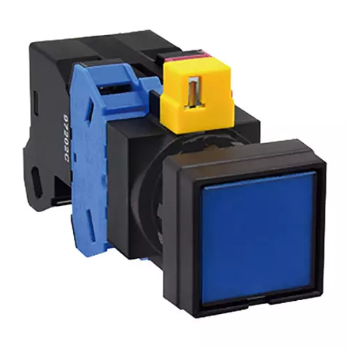 IDEC HW Series Illuminated Push Button Switch Square Φ22 mm, HW2L-M122H2S