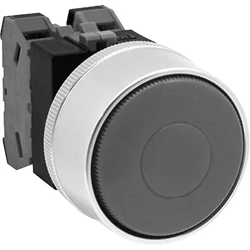 IDEC TW Push Button Switch Non-illuminated Round Φ22 mm Black, ABGW420B
