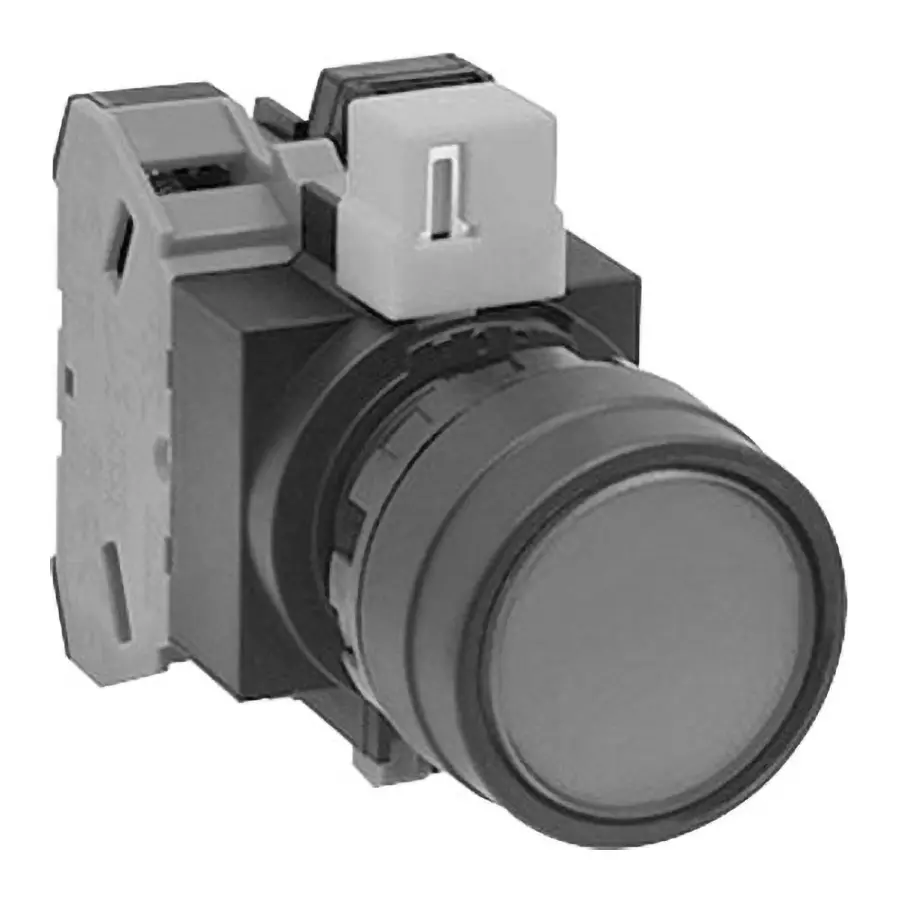 IDEC HW Series Illuminated Push Button Switch Round Flat LED Φ22 mm, HW1L-A102Q2A