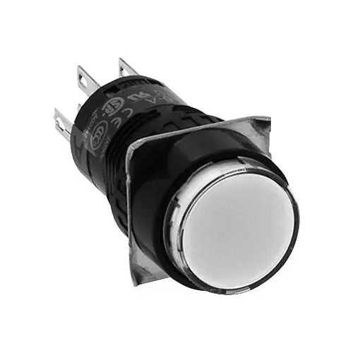 IDEC Pushbutton Switch Illuminated 16 Φmm, AL6M-A13Y
