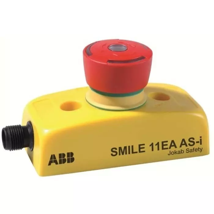 ABB Smile 11 EA AS-i Series Emergency Stop Push Button, 2TLA030052R0000