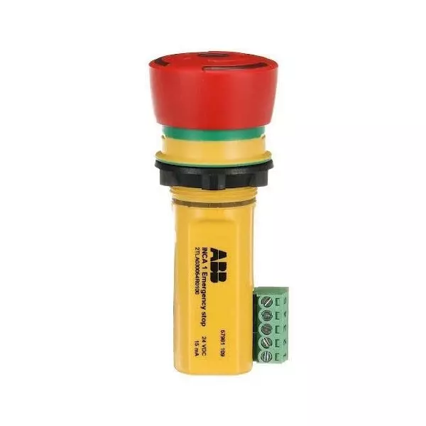 ABB Emergency Stop Switch 2 NC Panel Mount Connector Termination, 2TLA030054R0100