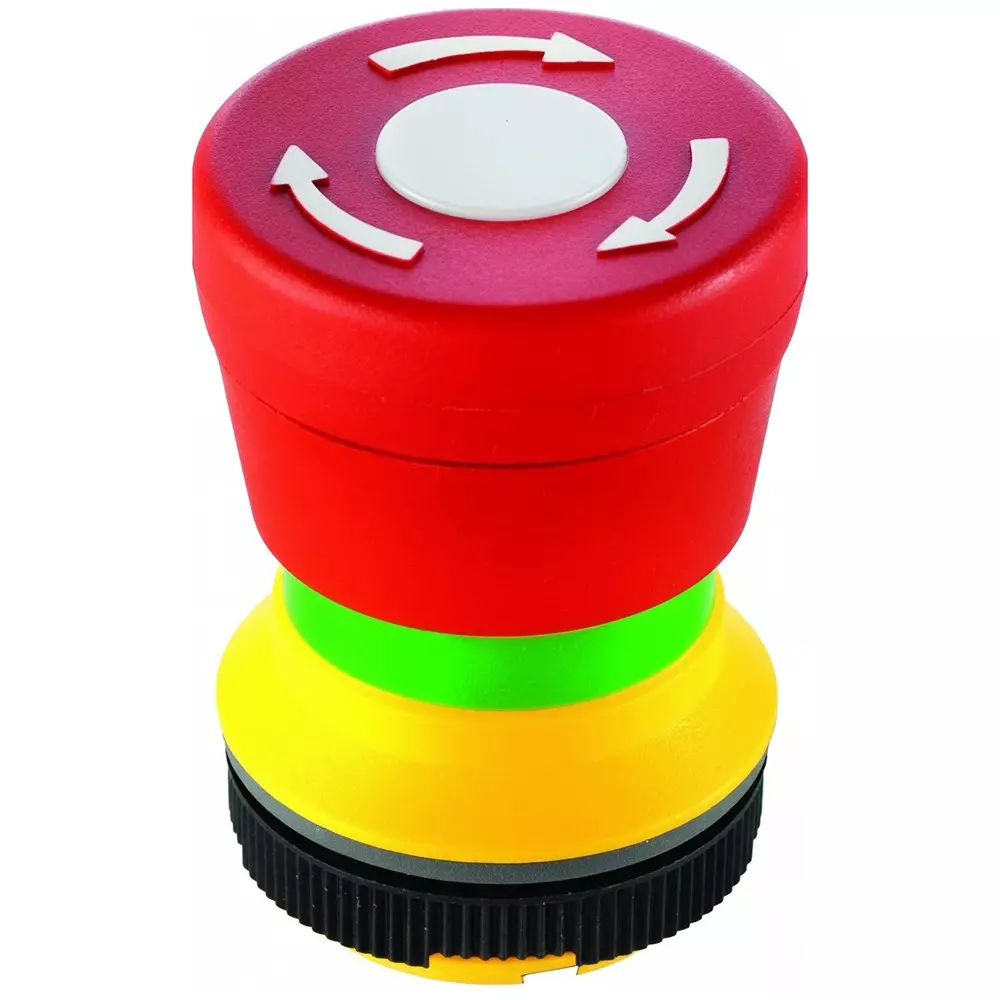 RAFI Emergency Stop Switch Illuminated Panel Mount Contact Termination, 1.30.273.001/2200