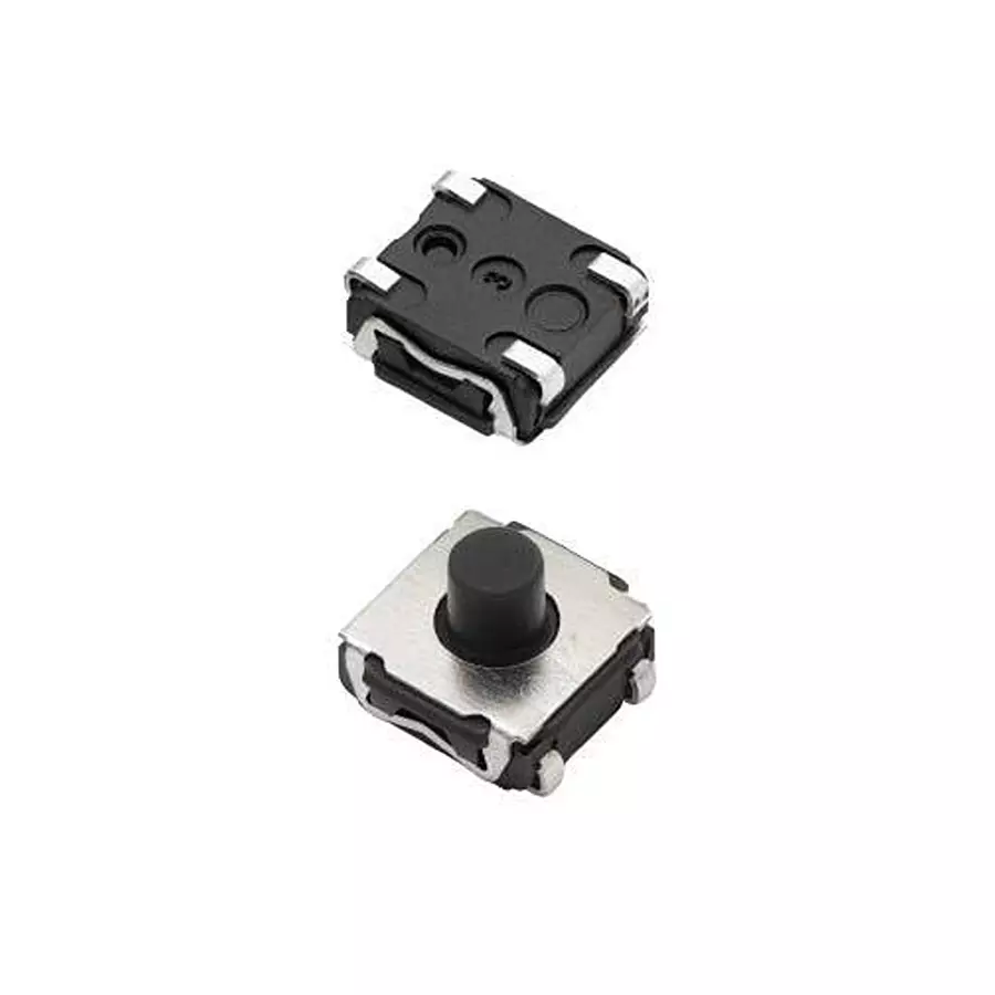 C&K COMPONENTS Tactile Switch Non-Illuminated J Form Lead Termination 150 mA Round Actuator, EL2 52 35J LFS