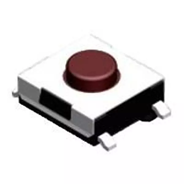 Diptronics Tactile Switch Non-Illuminated Solder Pad Termination 50 mA Round Actuator 12 V DC, DTSZML-61K-V-T/R