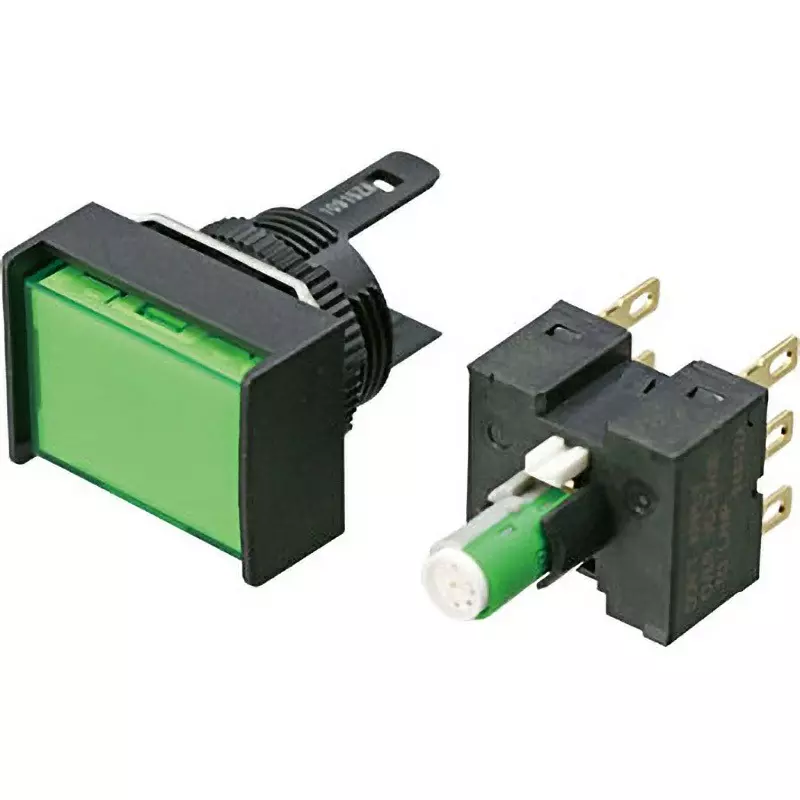 Omron Pushbutton Switch Momentary Operation Type 2C Contact, A16L-JGM-24D-2