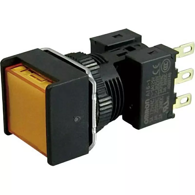 Omron Pushbutton Switch Momentary Operation Type 1C Contact, A16-AYM-1