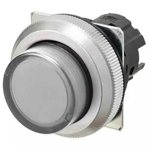 Omron Pushbutton Switch Momentary Round (Protruding) White, A30NZ-MPM-TWA