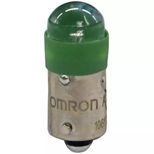 Omron Pushbutton Switch LED lamp Green, A22NZ-L-GE