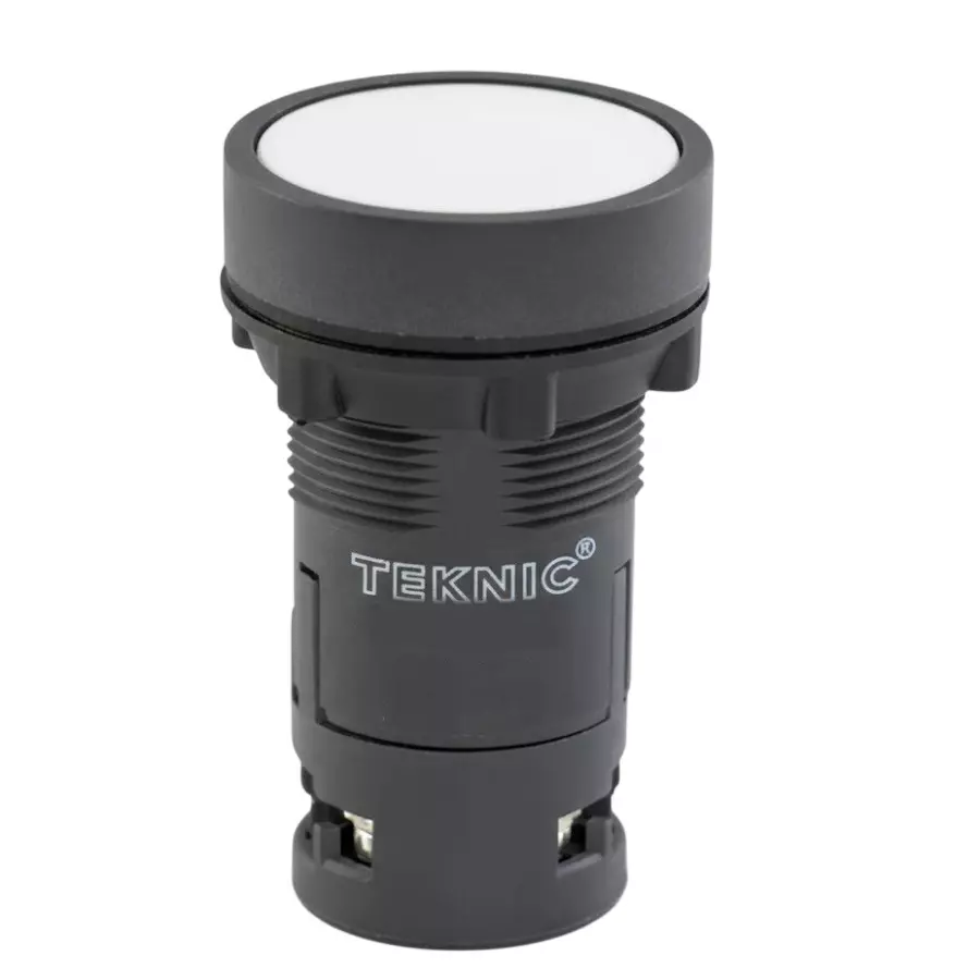 Teknic Economy Momentary Flush Push Button 1 NC 24 VAC White, 3PSF101