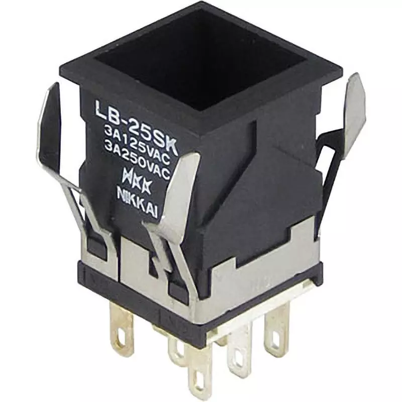 NKK SWITCHES Illuminated Pushbutton Switch Solder Terminal, LB-25SKS1