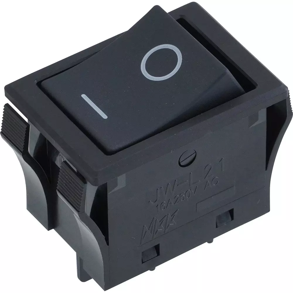 NKK SWITCHES Rocker Switch L Type 2 Pole, JW-L21RKK