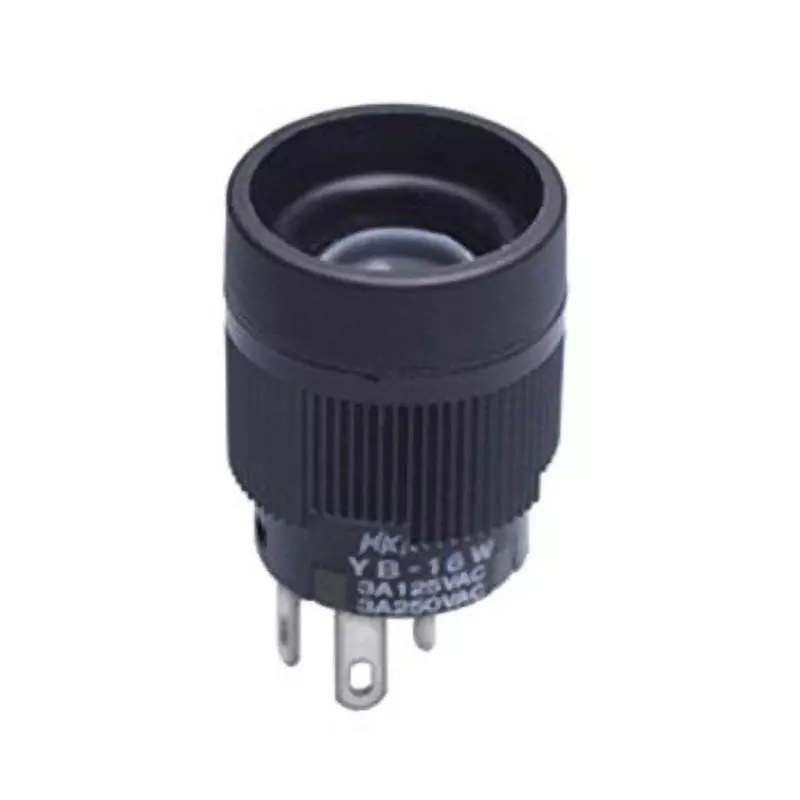 NKK SWITCHES Illuminated Push Button Switch Solder Terminal Single Pole Double Throw YB-16WCKS1