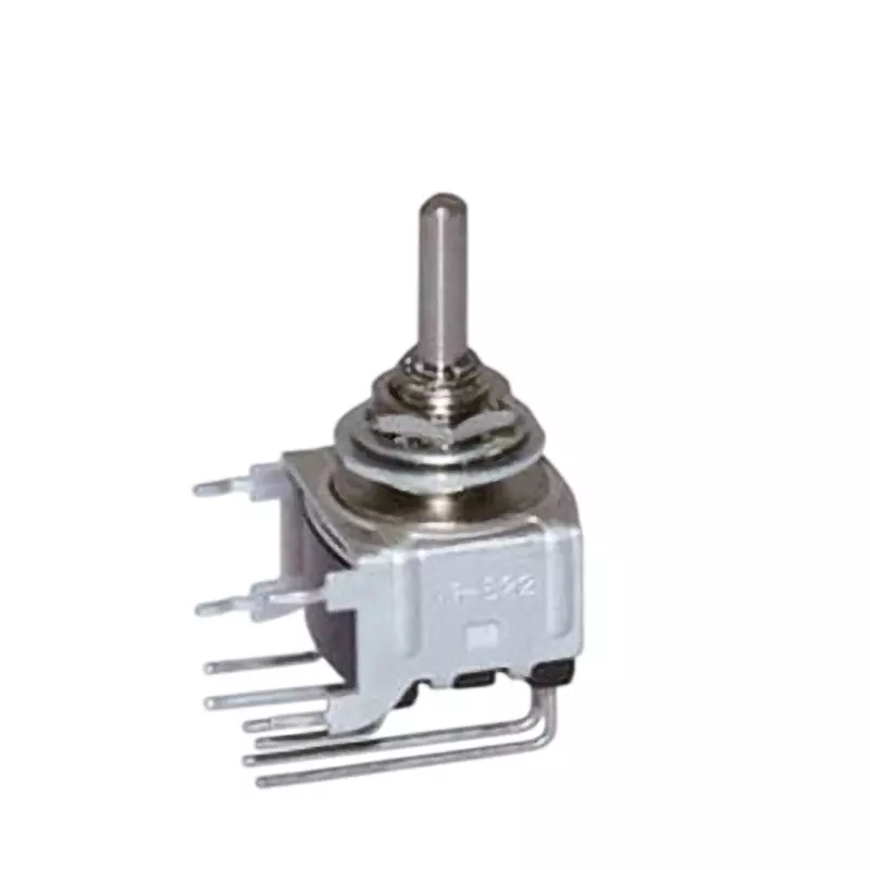 NKK SWITCHES Step Rotary Switch Printed Circuit Board Right Angle 2-Pole Double Throw MR-B22H4