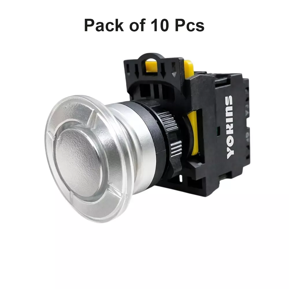 yokins-illuminated-mushroom-push-button-switch-22-mm-mounting-hole-diameter-220-v-ac-operating-voltage-with-led-indicator-white-pack-of-10-pcs