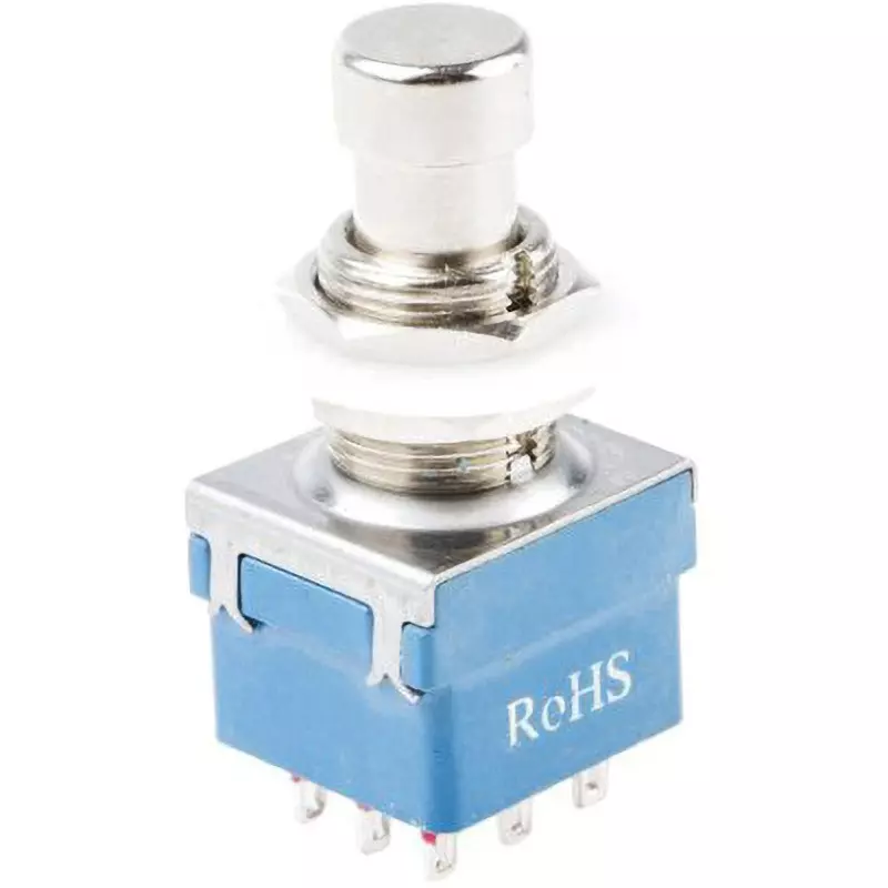 RS PRO Push Button Switch Tin-Plated Copper Contact Material 3PDT, 846-6736