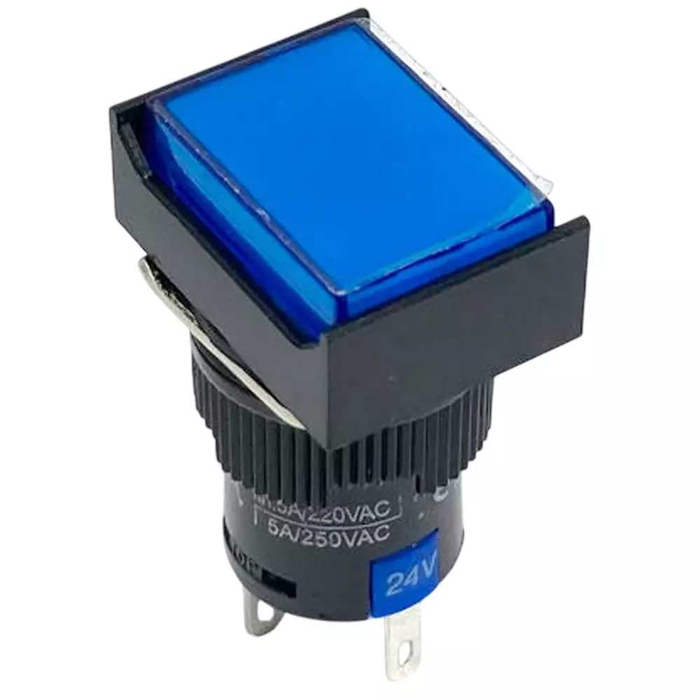 Kyoritsu Electronics Illuminated Push Switch Φ16 mm Mounting Hole Dia, LA128AJ-11DZ-24V-B