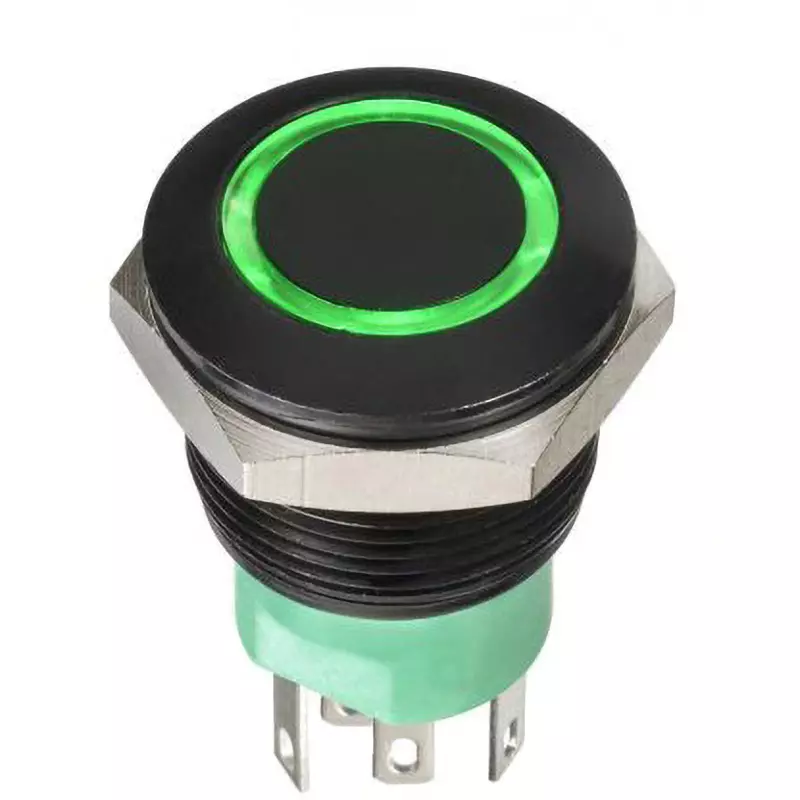 APEM Push Button Switch 30 V DC Rated Voltage 2-Pole On/Off Switch, AV9V0220000870K