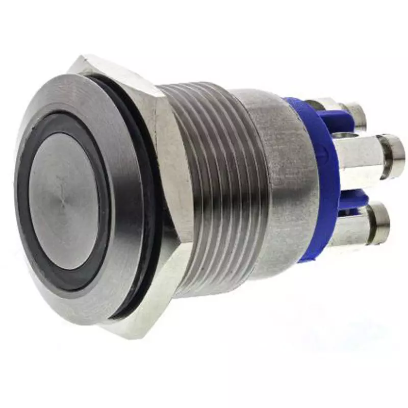 BULGIN LIMITED Pushbutton Switch SPST Contact Configuration, MPI002/TE/BL/12