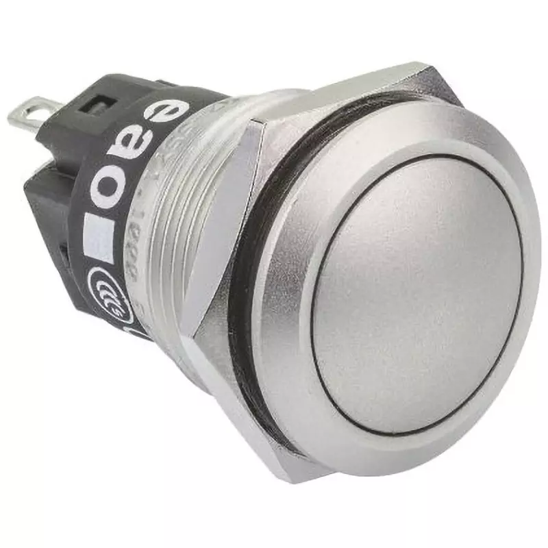 EAO Pushbutton Switch 1 Amp @24 V DC Contact Current Rating Momentary Switch Operation Panel mount, 82-5571.1000