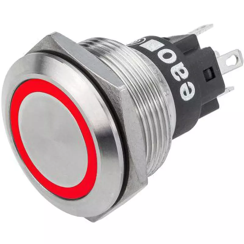 EAO Pushbutton Switch 3 Amp Contact Current Rating 240 AC/ DC Rated Voltage, 82-6151.1116