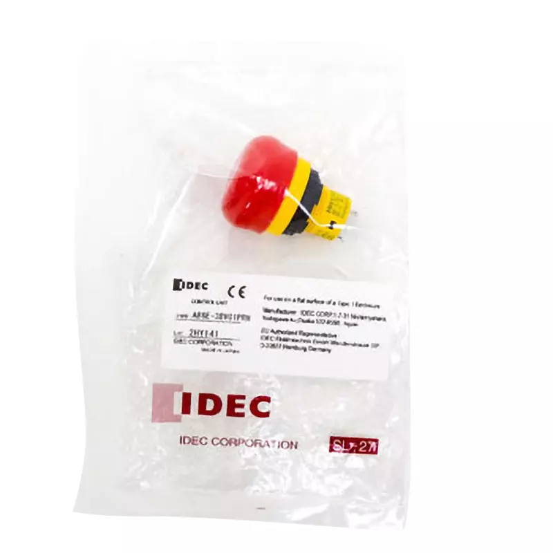 IDEC AB6E Emergency Stop Push Button Switch 16 mm, AB6E-3BV01PRH