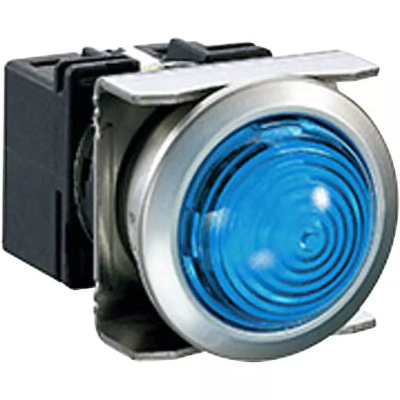 IDEC LB6MP Series Push Button Switch Body Indicator Light Domed Color Blue Φ18.2 mm, LB6MP-2T04VS