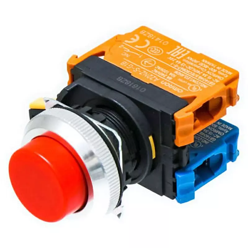 Omron Momentary Type Pushbutton Switch 1A1B Φ30 mm Red, A30NN-MPM-NRA-G102-NN