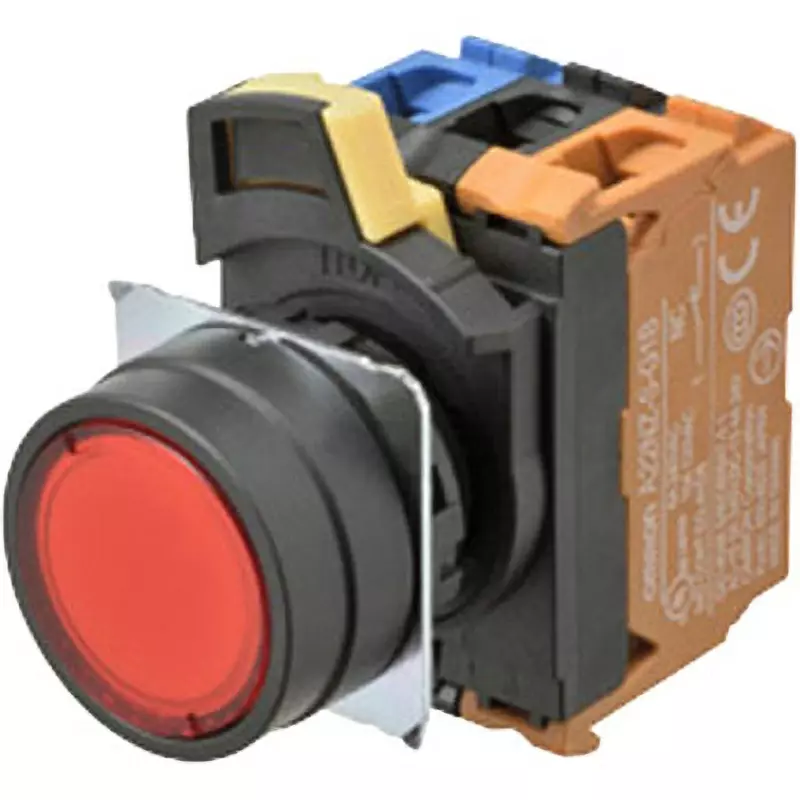 Omron Alternate Type Pushbutton Switch White 1A1B Φ22 mm Hole Diameter, A22NL-BNA-TWA-G102-WD