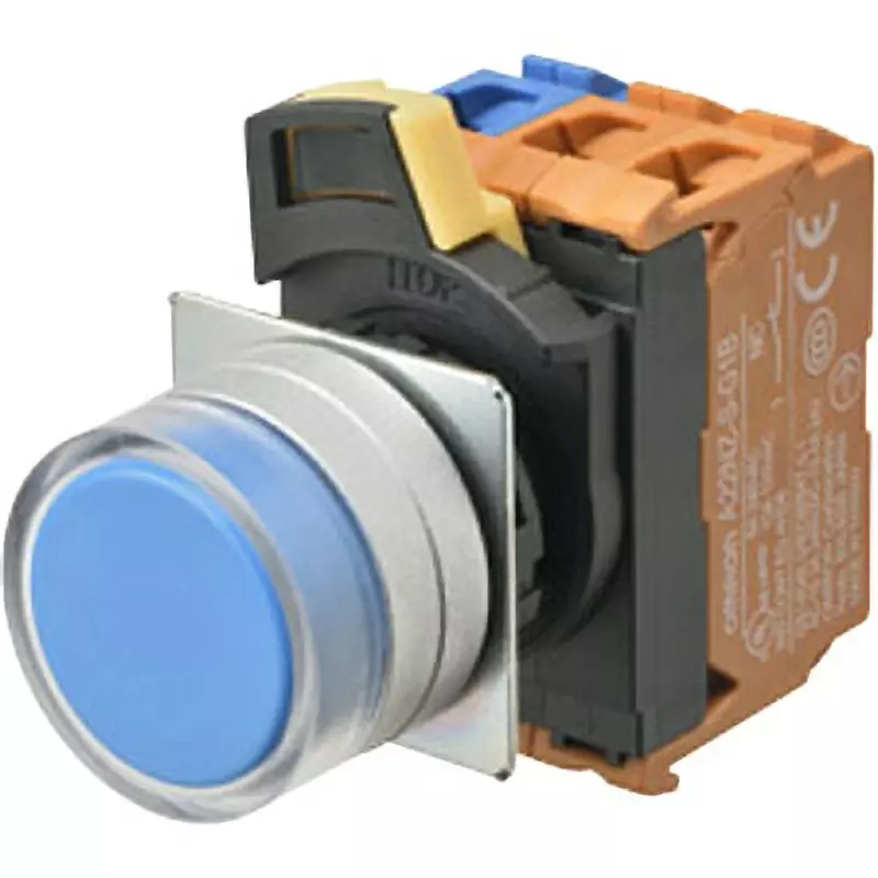 Omron Opacity Pushbutton Switch Φ22 mm Mounting Hole Diameter, A22NN-MGM-NRA-G202-NN