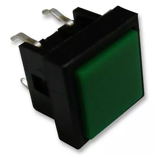 MULTICOMP PRO Tactile Switches SWITCH, PUSH BUTTON, SQUARE, SPST, GREEN, TS0A26