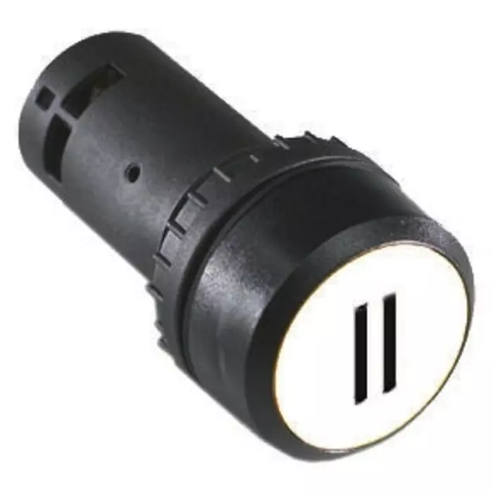 ABB Compact Series Illuminated Push Button, Panel Mount, 22mm Cutout, SPST, IP69K, 1SFA619120R1015CP12-10W-10