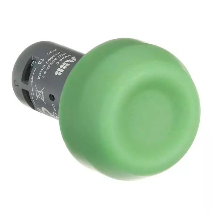 ABB Compact Series Push Button, Panel Mount, 22mm Cutout, 1SFA619105R1072CP6-10G-11