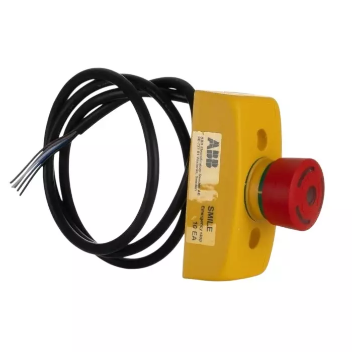 ABB Smile Series Twist Release Emergency Stop Push Button, Panel Mount, 32mm Cutout, 2NC, 2TLA030051R0400 Smile 10 EA