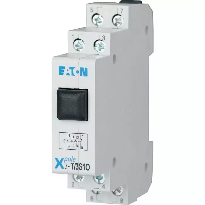 EATON Z-T Series Push Button Switch, DIN Rail, 1NC, 3NO, 400V, IP40, 248330 Z-T/3S1O
